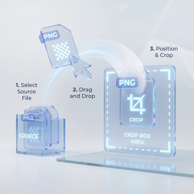 Como cortar o espaço transparente em passos simples